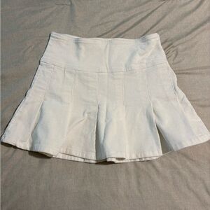 Aeropostale White Corduroy Skirt S